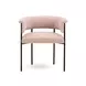 Taylor Light Pink Performance Chenille Upholstered Dining Chair