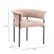 Taylor Light Pink Performance Chenille Upholstered Dining Chair