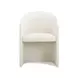 Seraphina Cream Performance Velvet Upholstered Dining Chair
