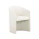 Seraphina Cream Performance Velvet Upholstered Dining Chair