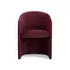 Seraphina Berry Red Performance Velvet Upholstered Dining Chair