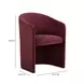 Seraphina Berry Red Performance Velvet Upholstered Dining Chair