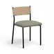 Celine Brown Performance Boucle Upholstered Dining Chair Set of 2