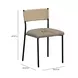 Celine Brown Performance Boucle Upholstered Dining Chair Set of 2
