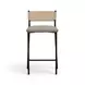 Celine Brown Performance Boucle Upholstered Counter Height Stool