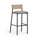 Celine Brown Performance Boucle Upholstered Bar Stool