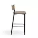 Celine Brown Performance Boucle Upholstered Bar Stool