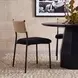Celine Black Performance Boucle Upholstered Dining Chair Set of 2