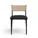 Celine Black Performance Boucle Upholstered Dining Chair Set of 2