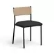 Celine Black Performance Boucle Upholstered Dining Chair Set of 2