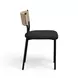 Celine Black Performance Boucle Upholstered Dining Chair Set of 2