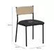 Celine Black Performance Boucle Upholstered Dining Chair Set of 2