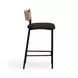 Celine Black Performance Boucle Upholstered Counter Height Stool