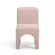 Tomlin Light Pink Performance Chenille Upholstered Dining Chair