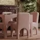 Tomlin Light Pink Performance Chenille Upholstered Dining Chair