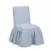 Gertrude Blue Striped Performance Linen Upholstered Dining Chair