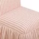 Gertrude Pink Striped Performance Linen Upholstered Dining Chair