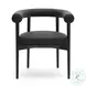 Spara Black Performance Vegan Leather Dining Chair