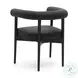 Spara Black Performance Vegan Leather Dining Chair