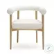 Spara White Performance Vegan Leather Dining Chair