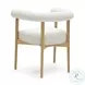 Spara White Performance Vegan Leather Dining Chair
