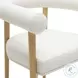 Spara White Performance Vegan Leather Dining Chair
