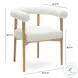 Spara White Performance Vegan Leather Dining Chair