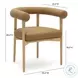 Spara Cognac Performance Vegan Leather Dining Chair