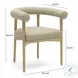 Spara Taupe Performance Vegan Leather Dining Chair