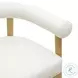 Spara White Performance Vegan Leather Counter Height Stool