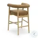 Spara Cognac Performance Vegan Leather Counter Height Stool