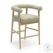 Spara Taupe Performance Vegan Leather Counter Height Stool
