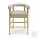 Spara Taupe Performance Vegan Leather Counter Height Stool