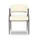Tatum Cream Performance Fabric 2 Tone Dining Chair