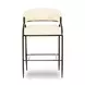 Tatum Cream Performance Fabric 2 Tone Counter Height Stool