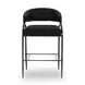 Tatum Black Performance Fabric Counter Height Stool