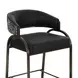 Tatum Black Performance Fabric Counter Height Stool