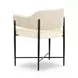 Sezanne Cream Performance Fabric 2 Tone Dining Chair