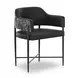 Sezanne Black Performance Fabric Dining Chair