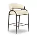 Tatum Cream Performance Fabric Counter Height Stool