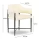 Sezanne Cream Performance Fabric Dining Chair