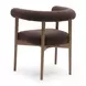 Spara Chocolate Brown Performance Fabric Upholstered Dining Chair