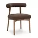 Spara Chocolate Brown Performance Fabric Upholstered Side Chair