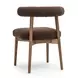 Spara Chocolate Brown Performance Fabric Upholstered Side Chair