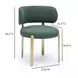Margaret Green Performance Fabric Upholstered Dining Chair