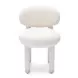 Manu Cream Performance Chenille Upholstered Dining Chair