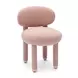 Manu Light Pink Performance Chenille Upholstered Dining Chair