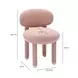 Manu Light Pink Performance Chenille Upholstered Dining Chair
