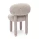 Manu Neutral Floral Performance Fabric Upholstered Dining Chair