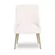 Beatrix Cream Performance Velvet Upholstered Dining Chair